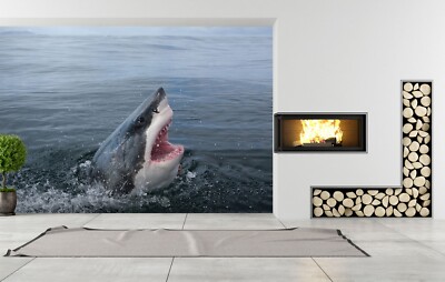 3D Animal Shark G7447 Wallpaper Wall Murals Removable Self-adhesive Erin