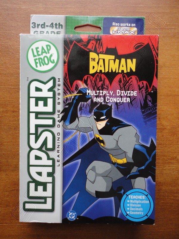 Leap Frog Leapster BATMAN MULTIPLY, DIVIDE AND CONQUER Learning Game