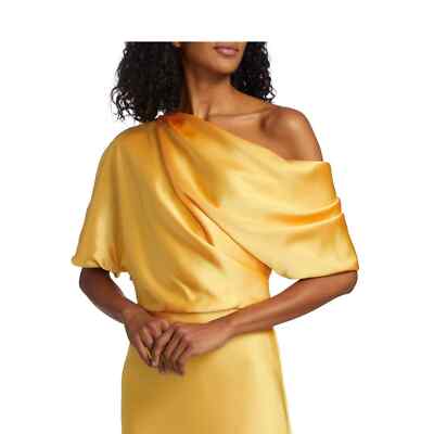 amsale women's draped satin one shoulder dress reviews Amsale Evening Dress P520S