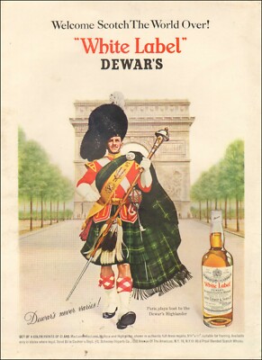 1946 Vintage ad for DEWAR'S ''White Label'' Scotch Whisky retro Art  072220