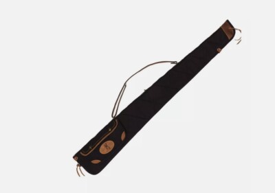 Browning Flex Lona Canvas/Leather Shotgun Case - BLACK/BROWN - 52