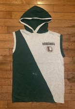 Vintage 90s Tees Unlimited Louisiana Sleeveless Hoodie T-shirt Made in USA XL