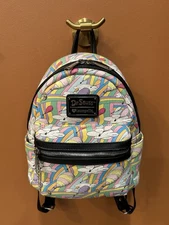 Loungefly Dr. Seuss' "Oh, the Places You'll Go" Mini Backpack, Rainbow Truffula