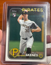 2024 Topps Update Series Paul Skenes #US100 White Uniform RC! Pittsburgh Pirates