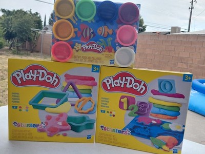 Play-Doh Starters Shapes & Numbers Modeling Compound Set Lot 2 Boxes 8-Pack 3+