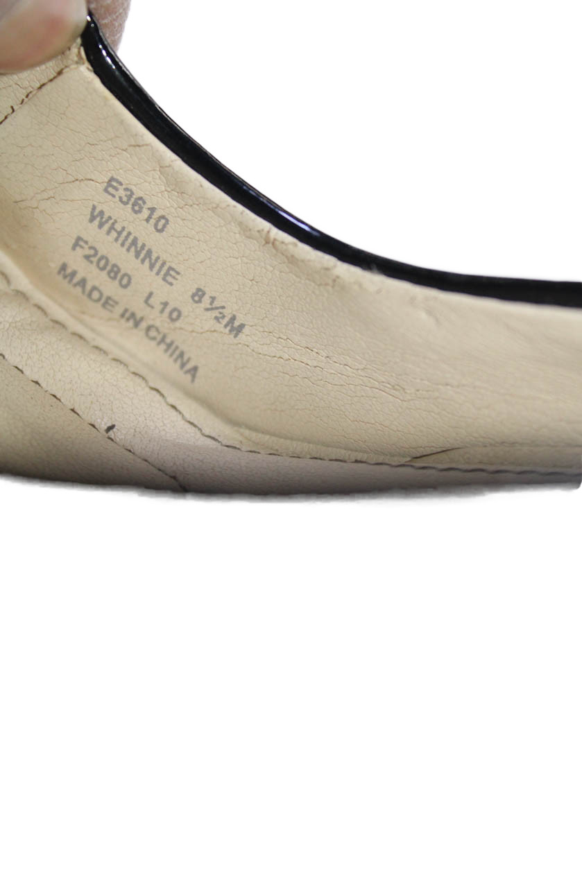 Calvin Klein Womens Patent Leather Slip On Pumps Black Size 8.5 thumbnail 5