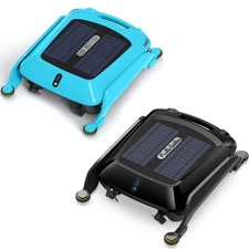 Solar Robotic Pool Cleaner Skimmer Cordless Automatic Pool Cleaner Robot Vacuum