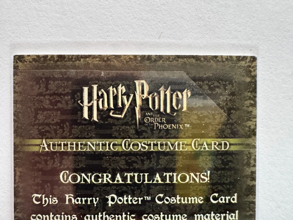 Harry Potter Bonnie Wright Ginny Weasley OOTP  Costume Card C9 216/600 - Image 3 of 4