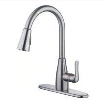 Glacier Bay McKenna Single-Handle Pull Down Kitchen Faucet in Stainless Steel