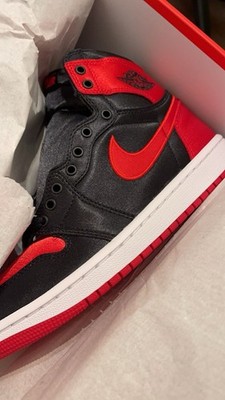 Nike Air Jordan 1 Retro High OG Satin Bred  FD4810-061  W 7.5 Mens 6