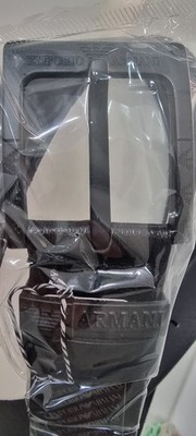Emporio Armani Gürtel Schwarz Leder Unisex Neu Ungeöffnet 105cm 