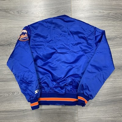 90sSTARTER NYMETsヴィンテージジャケット Vintage 90S Starter New York Mets Satin Jacket Medium BASEBALL