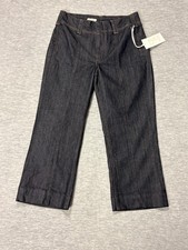 Pilcro Wide Leg Jeans Womens 28 Blue Cropped Denim Anthropologie