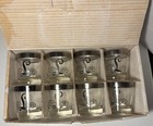 8 - Vintage Queens Lusterware Ltd. Drinking Glasses “L” Short Rocks Original Box — photo 3