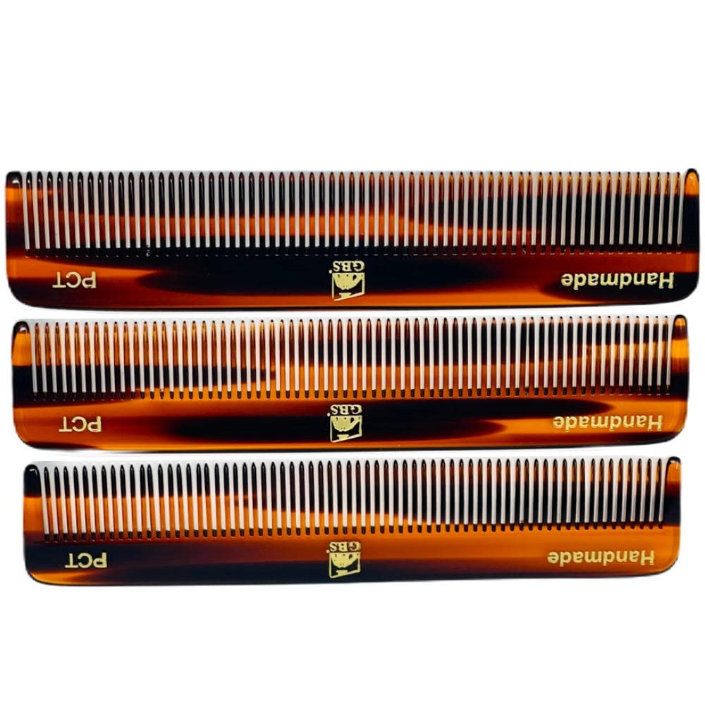 G.B.S PCT 5-Inch Pocket Hair Comb for Men & Women – Fine Tooth Tortoise Shell Co
