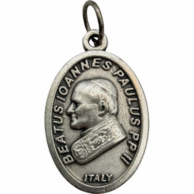 #ad Blessed Pope John Paul II Regina Poloniae Medal Pendant Italy Catholic $6.95