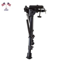 Adjustable 6-9" Sniper Hunting Rifle Bipod Sling Shooting Mount Stand Adapter H