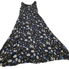 Vintage lace up back corset midi dress floral cottagecore bohemian 