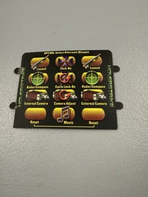 Atari Jaguar Hover Strike With  Overlay tested working