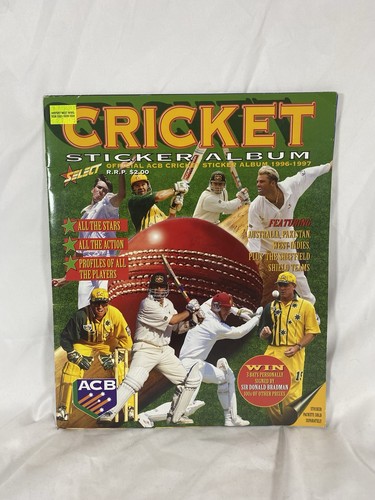 Cricket - Collectable - 1996 - ACB - Select Cricket Sticker Album -40+ Stickers