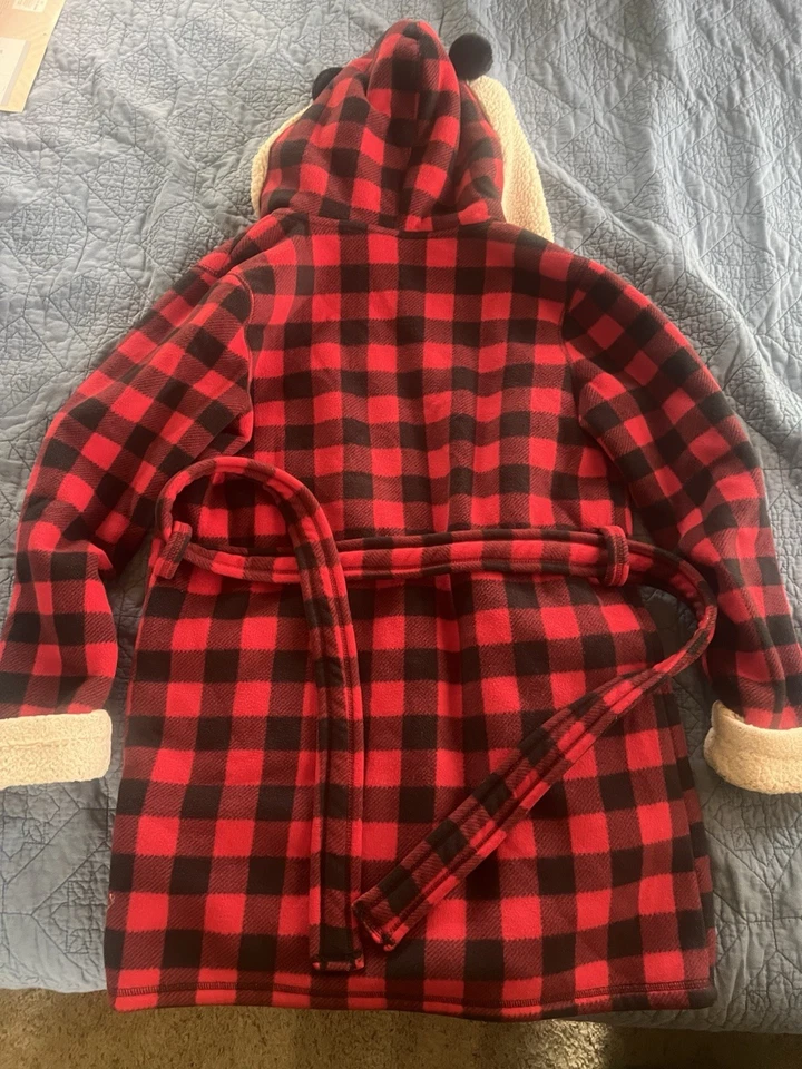 Lucy & Laurel Oso Suave Bata de Felpa Talla Mediana Navidad Cabina Invierno Acogedora Foto 3 de 4