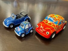 Volkswagen Beetle Tin Toy, Showa Era, Made in Japan, Miniature Car Colle QYKLIB