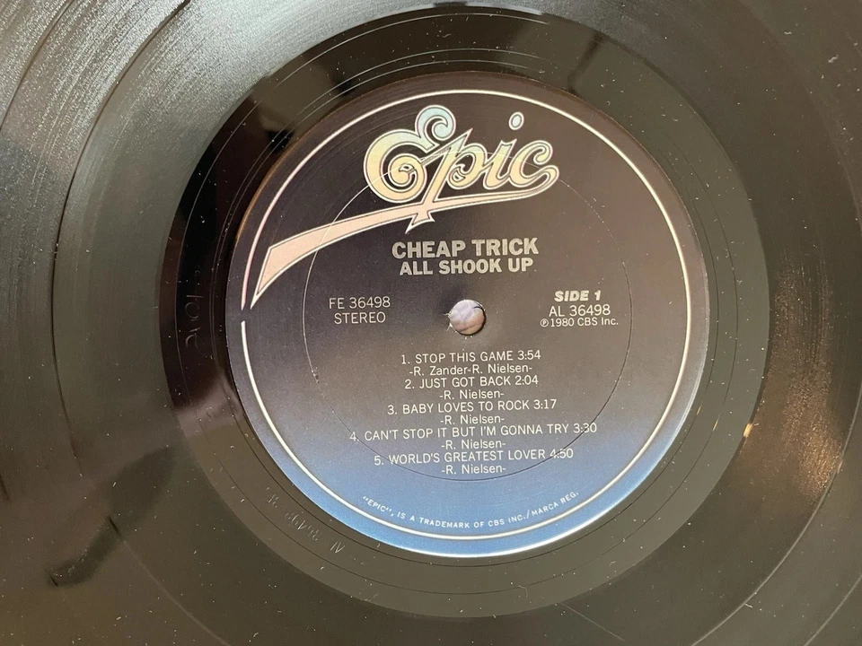 Cheap Trick: All Shook Up VG 1980 Epic FE 36498 Robin Zander George Martin - Image 4 of 4