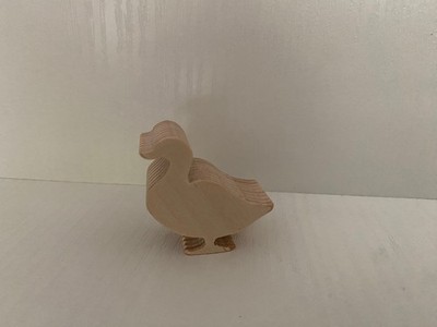 Bauernhoftier aus Holz Ente Kinderspielzeug natur