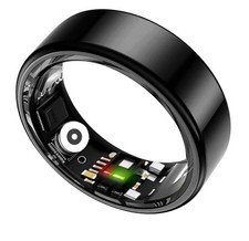 Smart Ring Sleep Tracking - Heart Rate Fitness Tracker Waterproof size 10 black