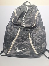Nike Elite Max Air Backpack Quad Zip Basketball Pack Black Camo EUC