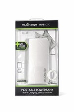 myCharge HUB6000 6000mAh Power Bank Built-in Cables iPhone Android USB