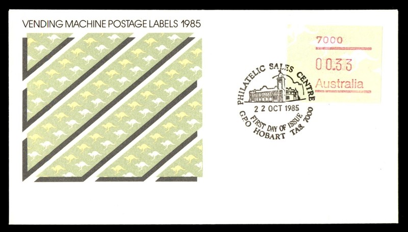 Mayfairstamps Australia FDC 1985 kangaroo vending machine postage First Day Cove