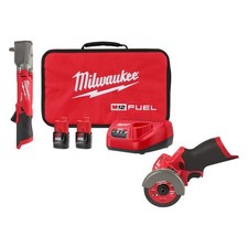 M12 FUEL 12V Lithium-Ion Brushless Cordless 3/8 in. Right Angle Impact Wrench Ki