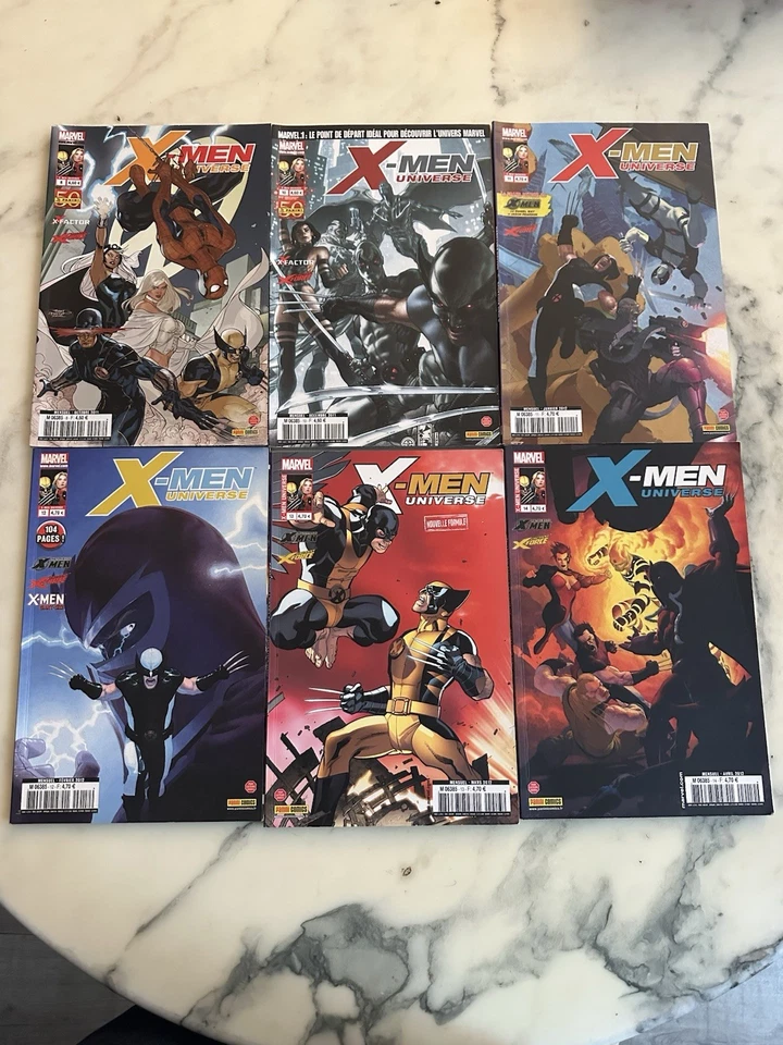 LOT 6 COMICS X-MEN UNIVERSE N° 8 10 11 12 13 14 MARVEL PANINI COMICS 2011 à 2012 - Photo 1/4