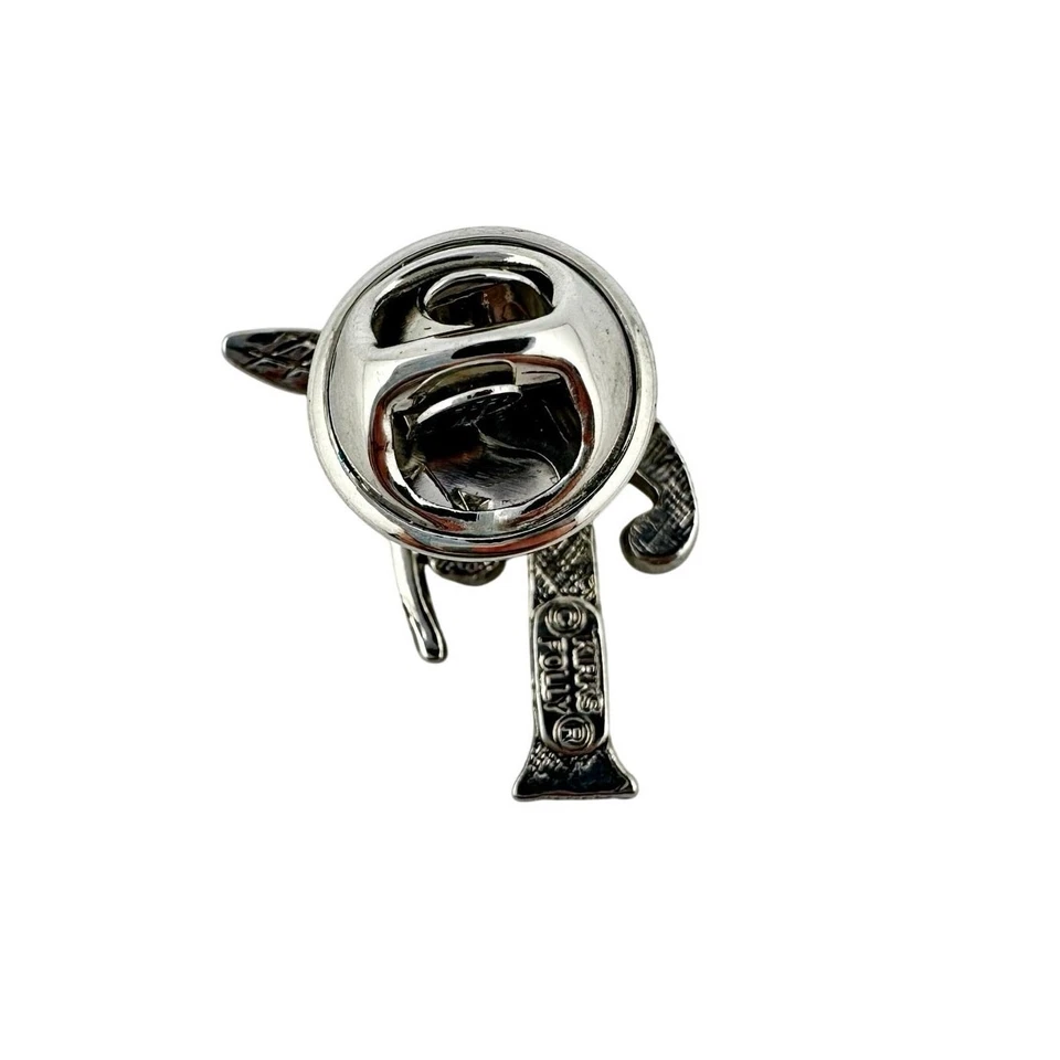 Prendedor vintage Kirks Folly Fairy aurora boreal estrás "T" inicial 1" Foto 3 de 4