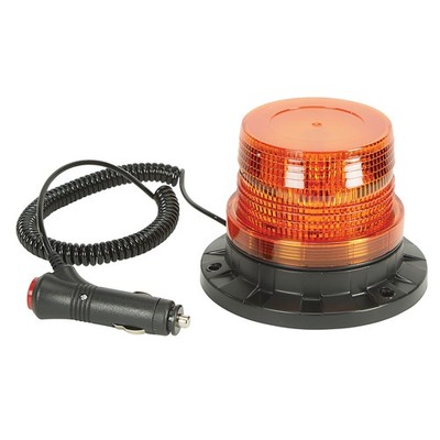 Ironton LED Beacon Warning Light, 5in., 12 Watts, Amber Lens