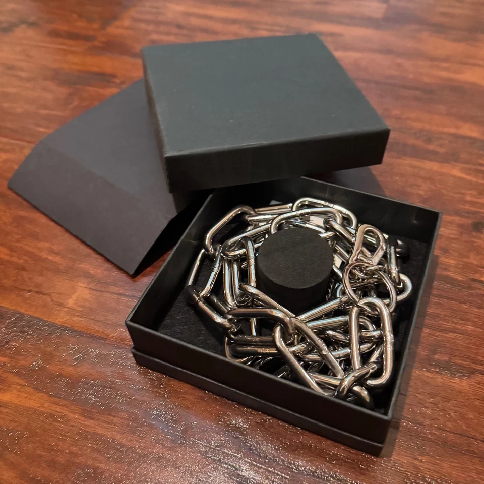 Cinturón o correa de cadena de acero inoxidable Vitaly Design Component 44,4 pulgadas de largo Foto 2 de 4