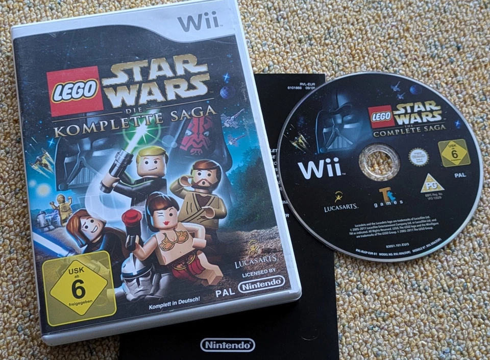 Wii Lego Star Wars Die komplette Saga RVL-RLGP-NOE RVL-006(EUR) 023272004637 PAL