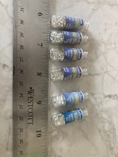 Beadalon Silver Plated Crimp Beads Tubes Jewelry Making Lot Original Vials