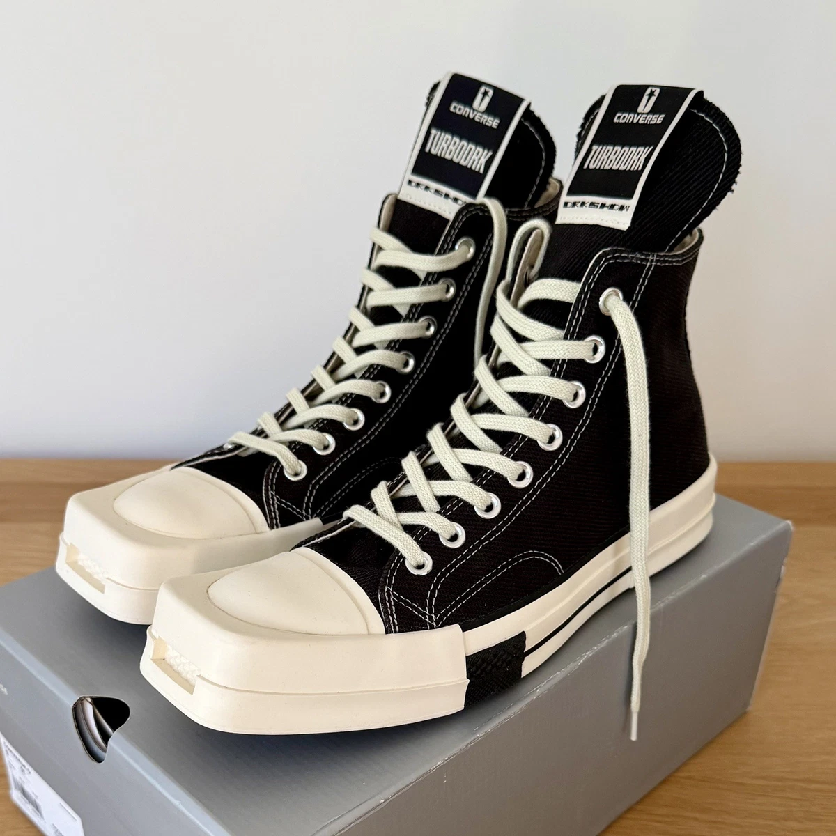 Converse Rick Owens x TURBODRK Chuck 70 High Black - огромный