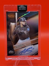 2026 Topps Chrome Black Agustin Ramirez Encased Orange Refractor Auto /75 MIA