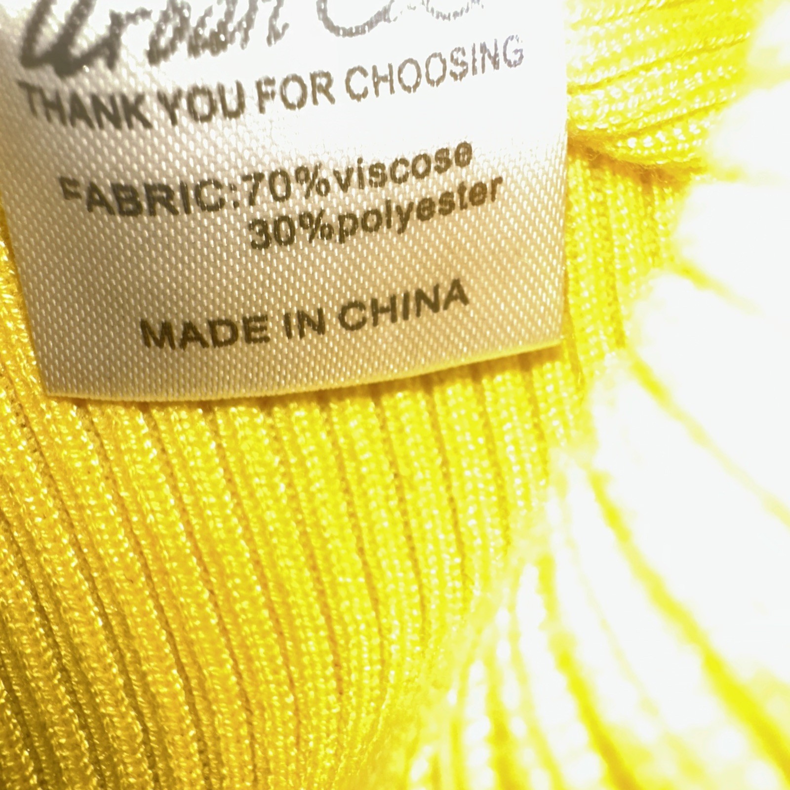 Urban CoCo Sweater Women's X Large Long Sleeve Yellow Buttoned Cardigan image 4