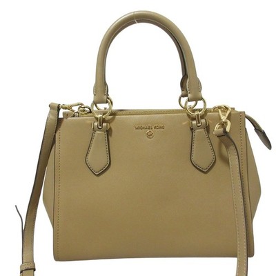 Michael Kors Satchel Medium 2-Way Handbag Shoulder Bag Brown Women USED