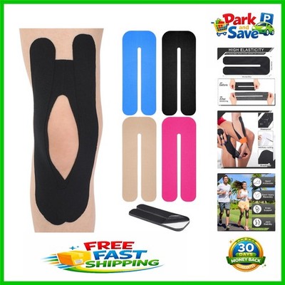 12 Pcs Waterproof Kinesiology Tape for Knee Pain Relief - Elastic Support Strips