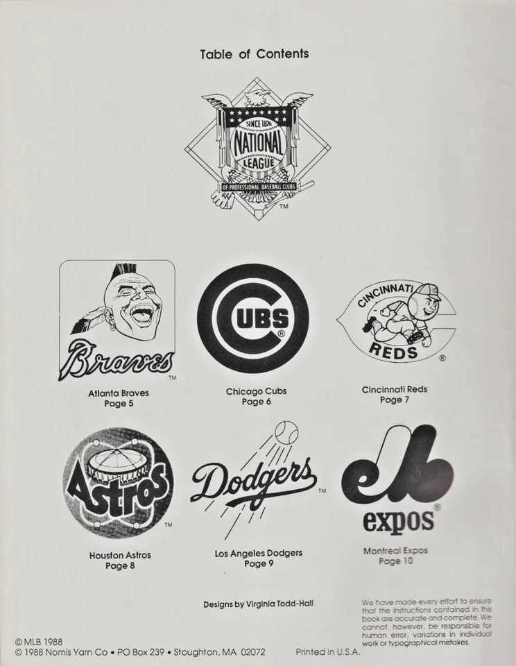 Major League Baseball - Cross Stitch PATTERN -Items for Your Home - Image 3 of 4