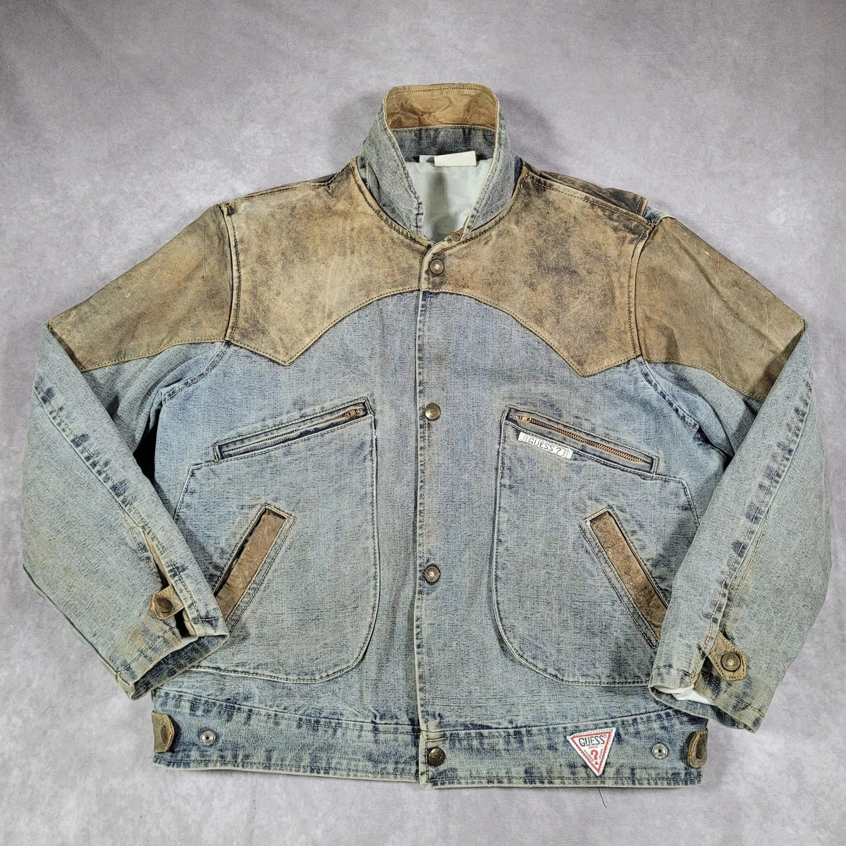 vintage guess jean jacket products for sale | eBay