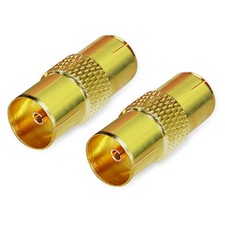 TV Aerial RF Coax Cable Lead Adaptor Female To Female TV Accessories Plug Socket