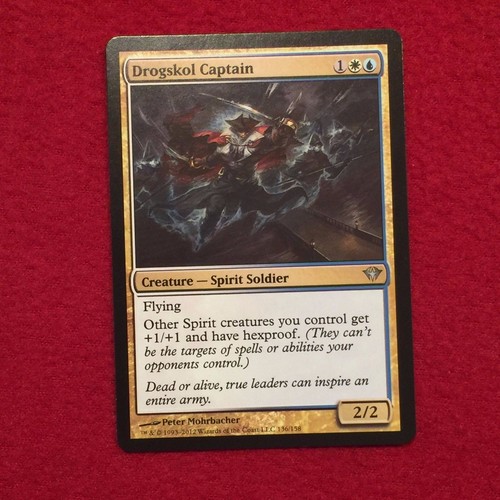 MTG Drogskol Captain Dark Ascension Magic the Gathering White Blue Uncommon Card