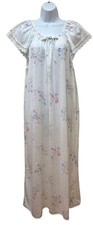 Vintage Long Dainty Floral Summer Lightweight Nightgown Women's Size 1X