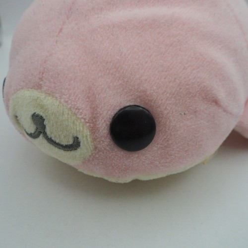 JK31 JUNK Mamegoma Pink Sakuragoma Sock San-x Plush 6" Toy Doll Japan - Picture 10 of 15